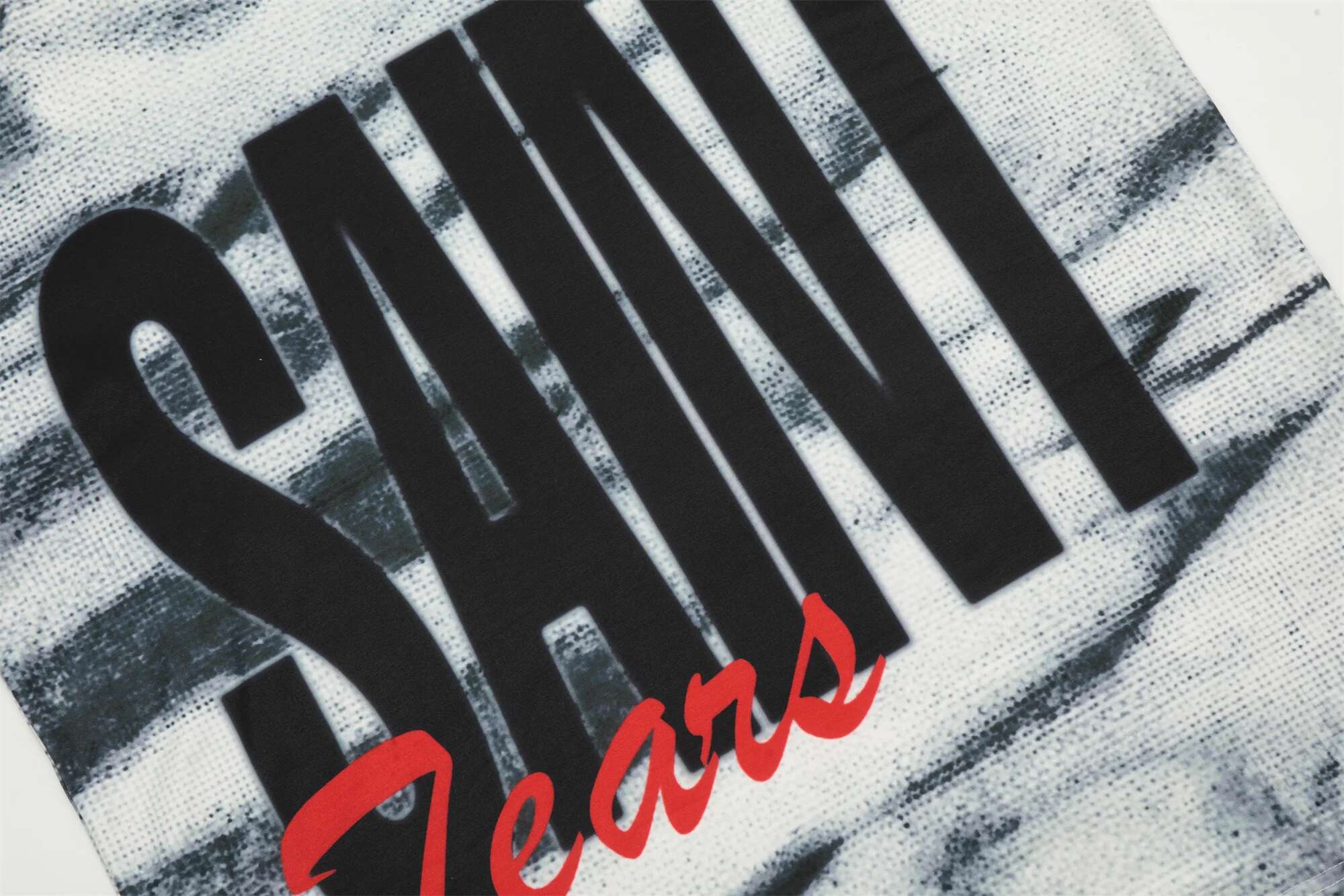 Vintage SM Brand Fashion Full Letter Print Quality Cotton High-Street Casual Loose Long Sleeve T Shirt Pullover For Men