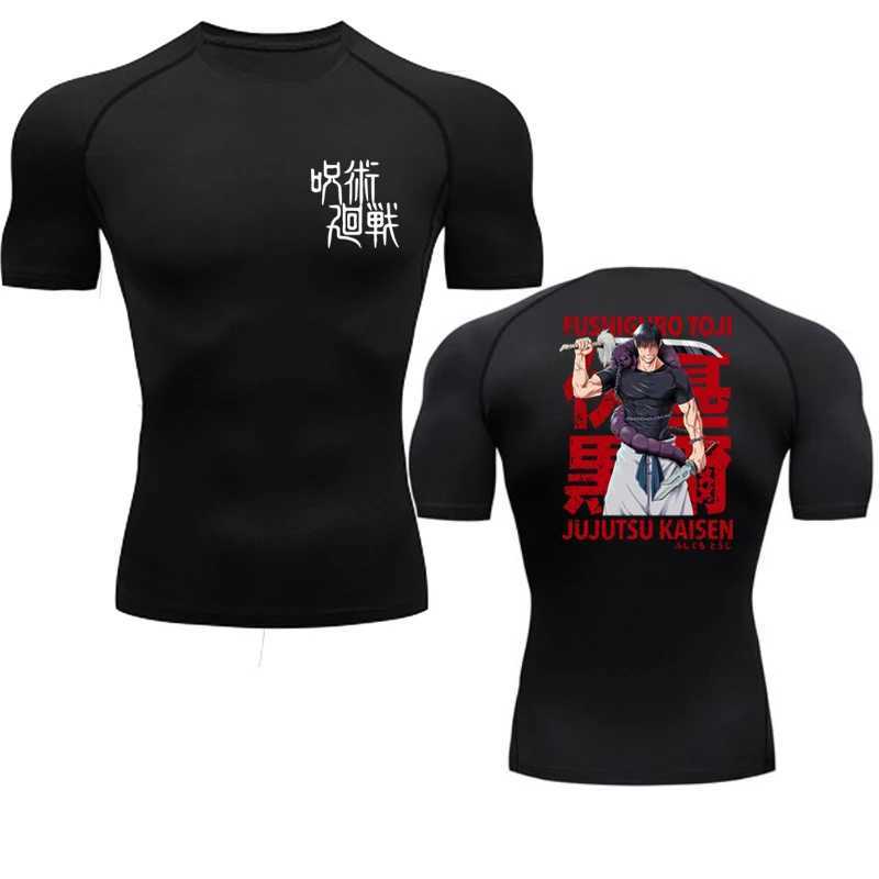 Anim mens compression long sleeved black gym exercise T-shirt quick drying breathable T-shirt top of fitness training track S-3XL W250111