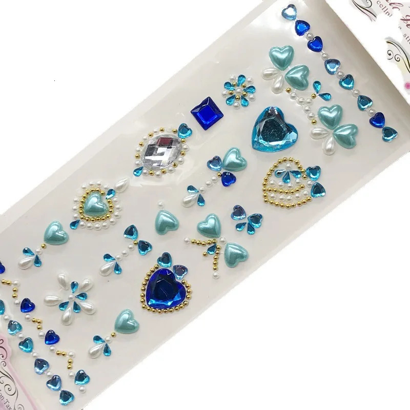 Face Gems Jewels Sticker Bright Stickers for The Festivals Accessories Makeup Crystals Diamonds 241230