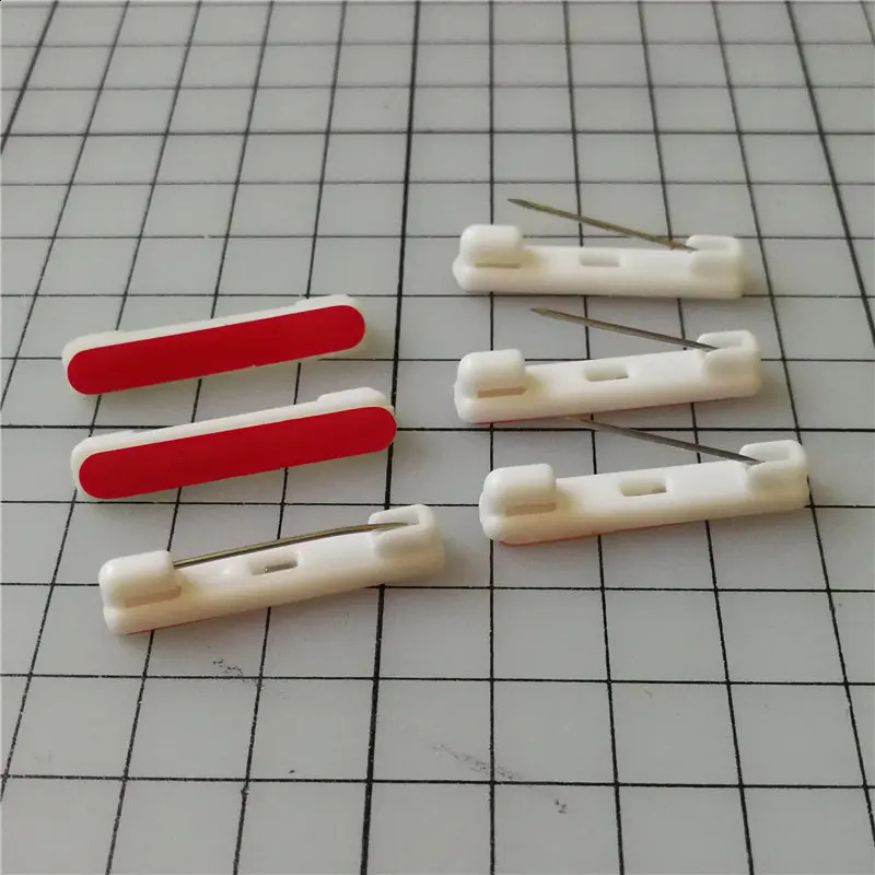 100pcs 22 31 37mm Plastic Safety Pins With Double-sided Adhesive Brooch Base For DIY Jewelry Making Three Size Available 250103