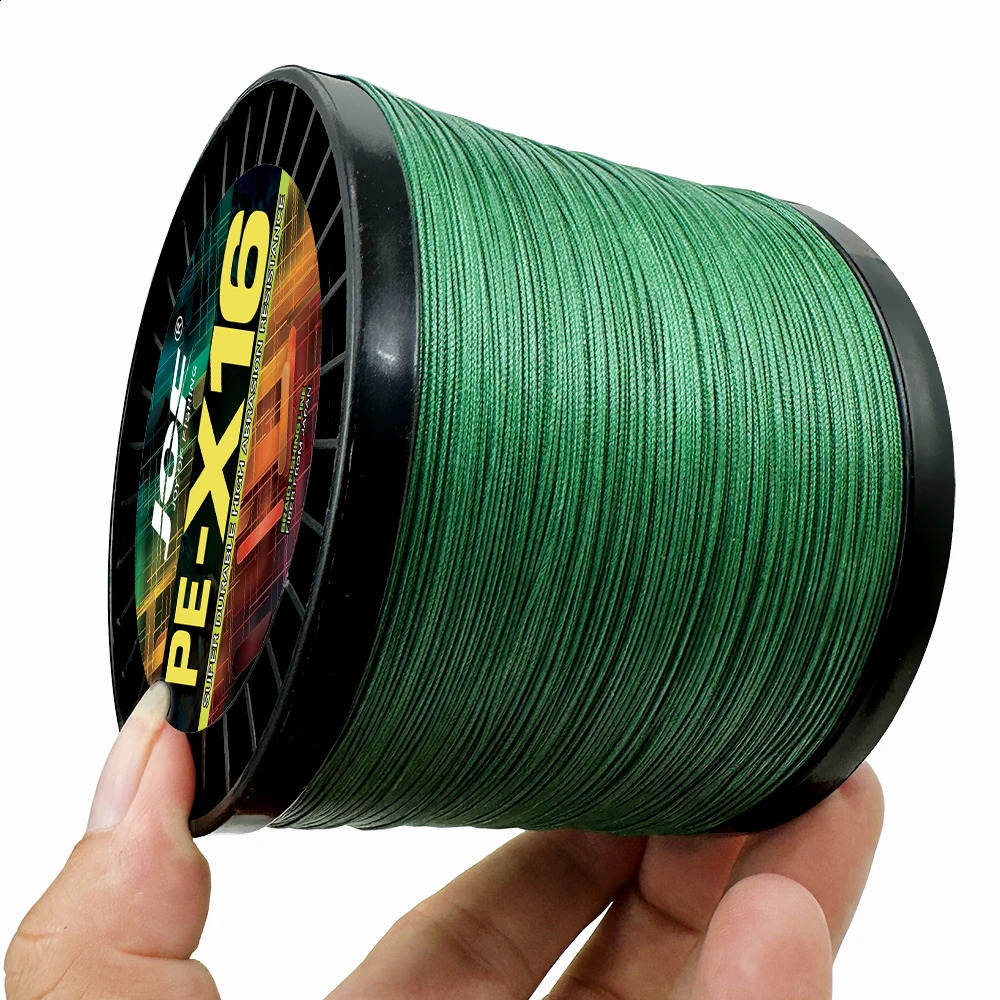 16 Strands Braided Fishing Line X16 Super Strong 254080100125140161200LBS HollowCore 100-1000M Multifilament 11.3-91kg 250107