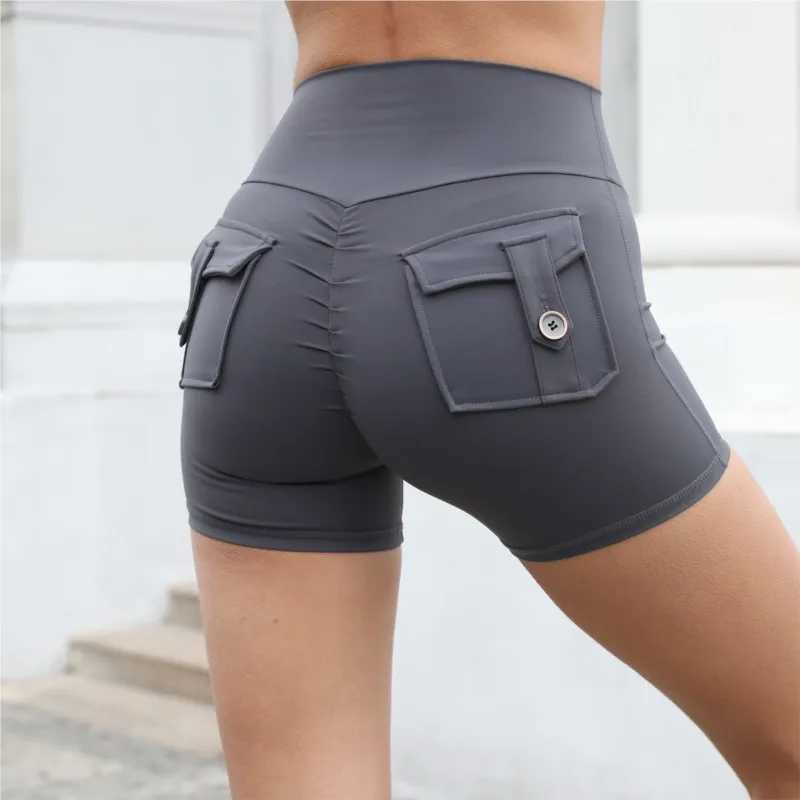 Shorts Push Up Cycling Shorts Scrunch Gym Clothing Women Sport With Pocket Buttocks Fitness Workout High Waist Tights LeggingsXJ250111