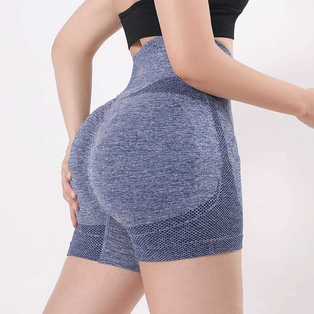 Womens High Waist Yoga Shorts Running Sporty Shorts Gym Elastic Workout Shorts Workout Fitness SportwearXJ250111
