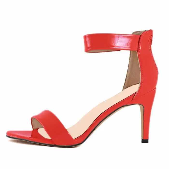 New Arrival 2025 New Womens Sandals Pump 9cm Sexy Open High Heels Buckle Thin High Heels Summer Ankle Strap Sandals Party Dress Wedding Shoes T250110