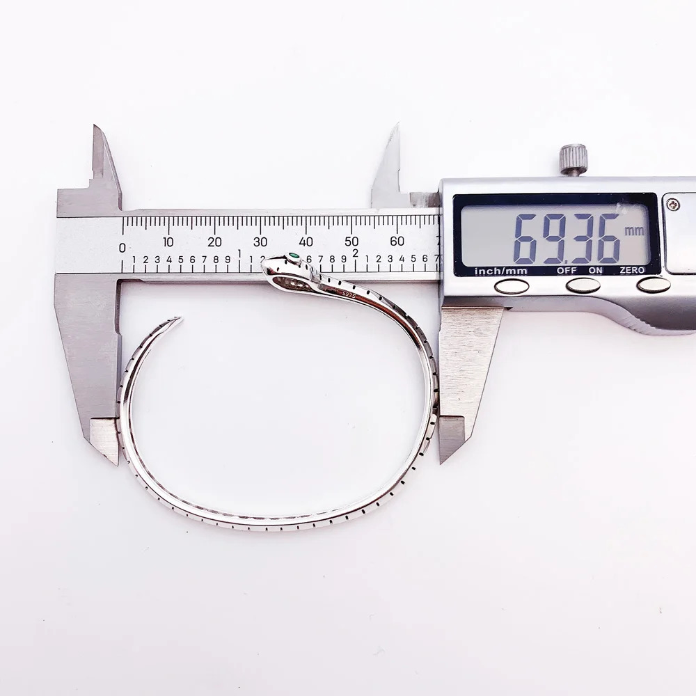 Snake Bracelet European Style Womens Exquisite Jewelry Spring Bohemian Gift Black 925 Pure Silver 250109