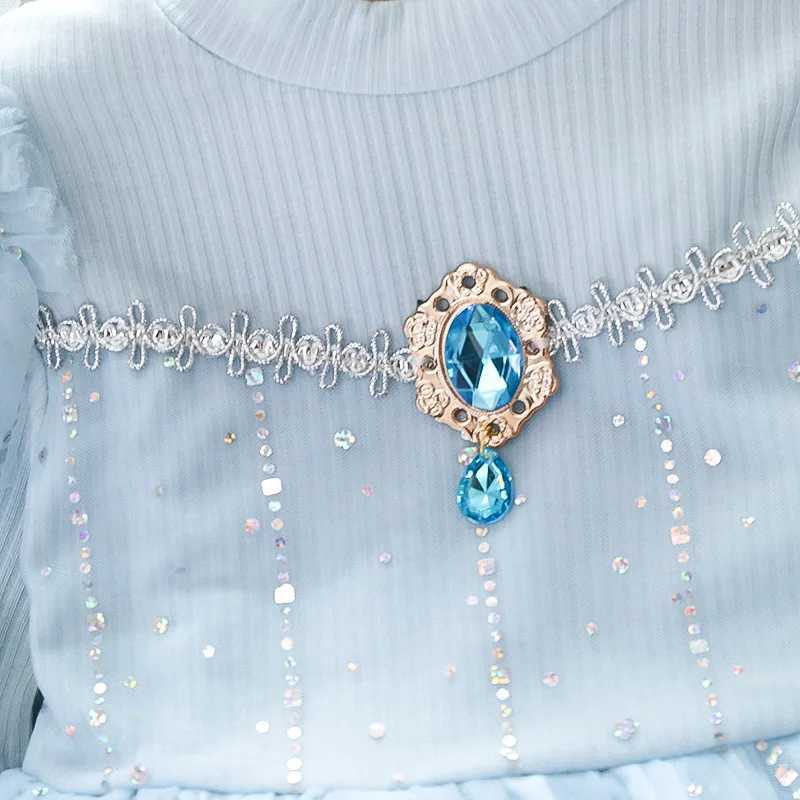 Girls casual dress long sleeved princess dress childrens clothing girls aged 2 to 6 childrens dress evening dress elegant W250111