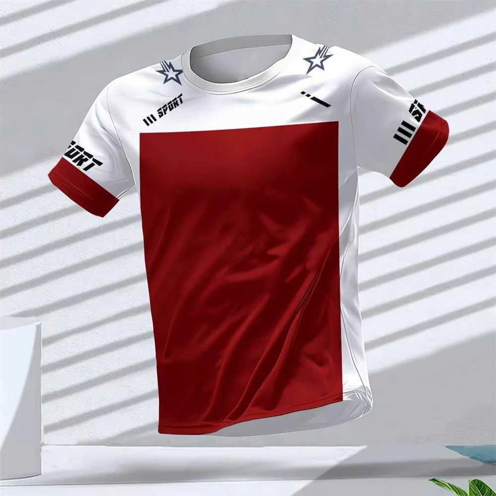 Gym Summer Quick drying Breathable Mens T-shirt Outdoor Running Fitness Short sleeved Casual O-neck Mens Gym Sweatshirt W250111