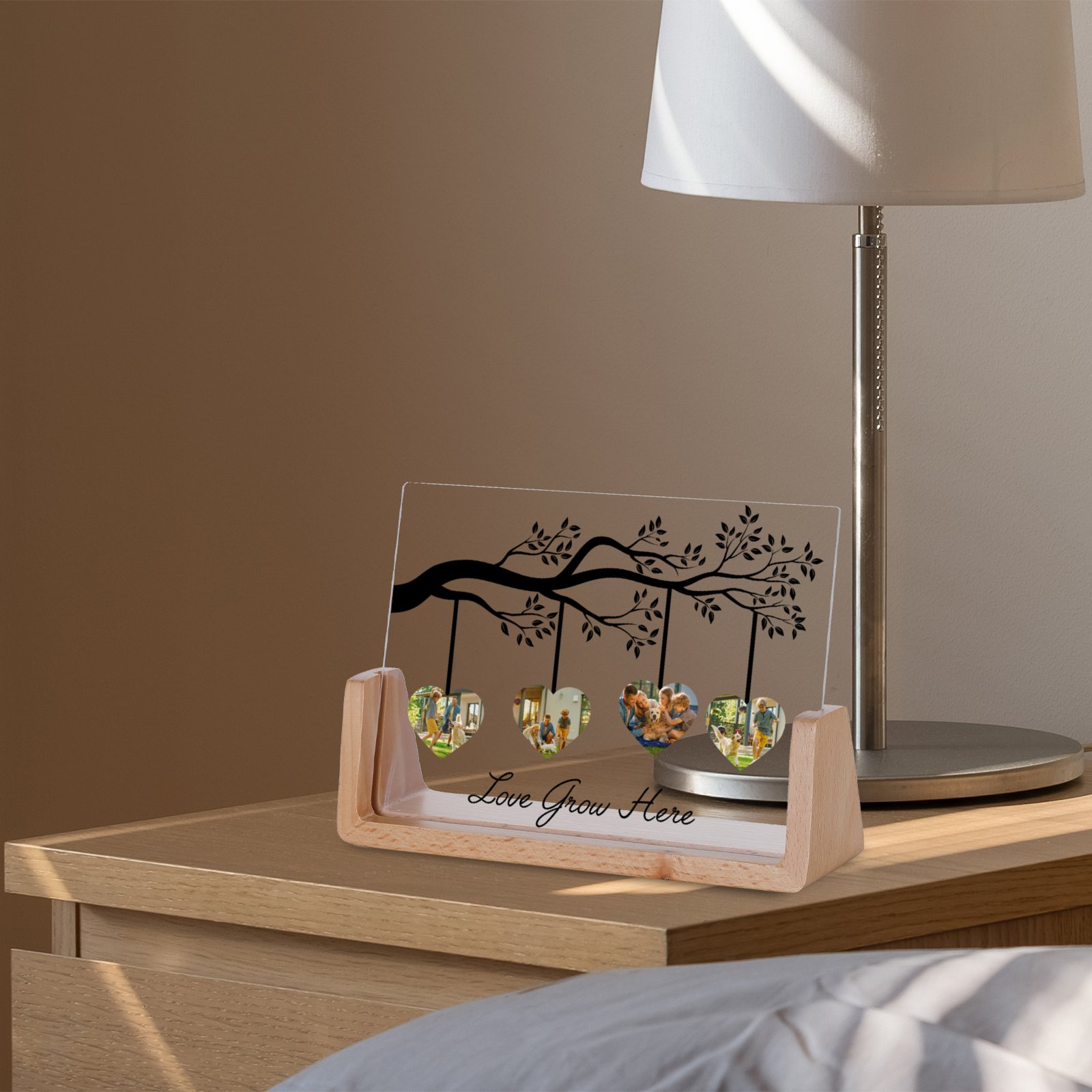 Custom Family Picture Frame with Photos Tree Personalized Living Room Decoration Mother's Day Gift for Mom from Daughter Son H260306