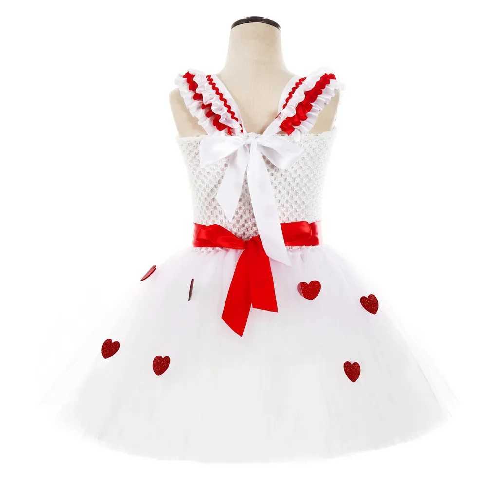 Baby Girl Valentines Day Princess Dress Sweet Love Tutu Dress Childrens Valentines Day Wedding Par Dress W250111