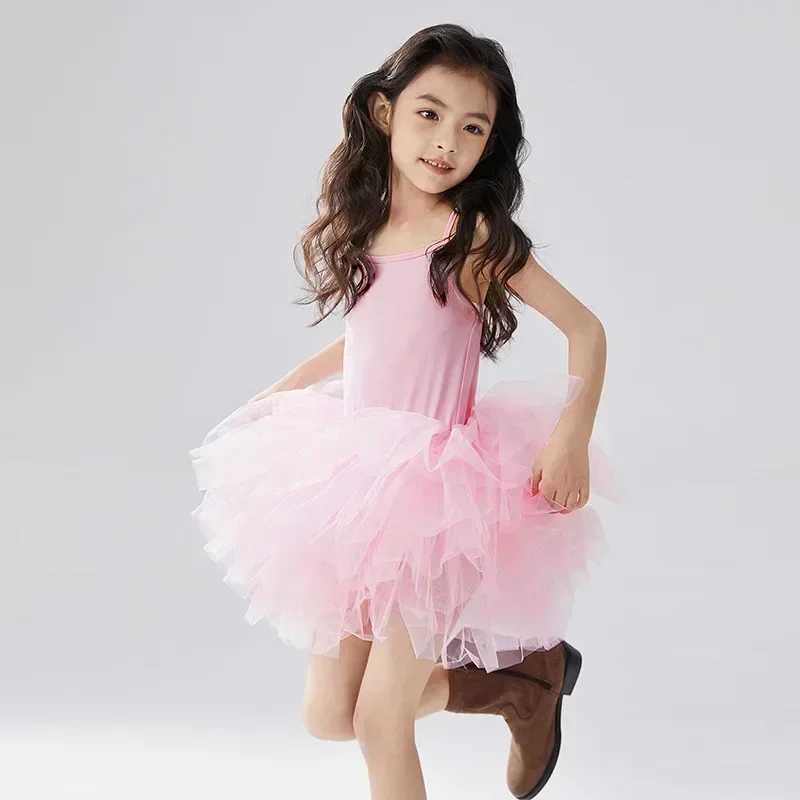 New Girl Ballet TuTu Dress 1-8 Ys Fashion Professional Childrens Dance Par Dress Performance Costume Princess Wedding Dress W250326