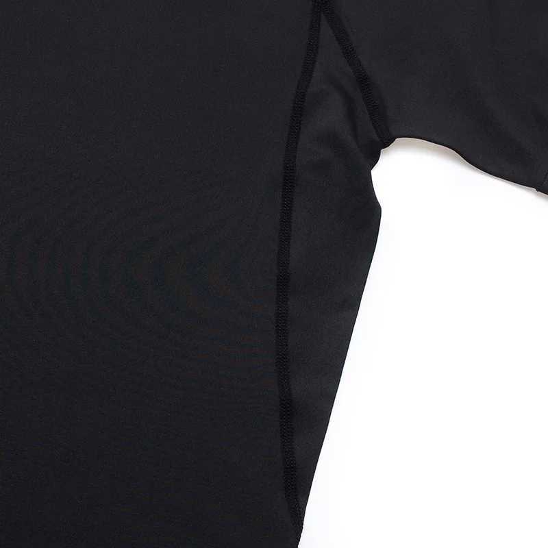 New compression shirt mens fitness gym superhero sports running T-shirt Rashgard top three-way quick drying short sleeved mens T-shirt W250111
