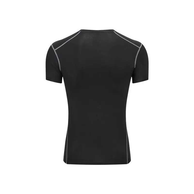 Mens compression running T-shirt for fitness mens tight fitting short sleeved sportswear for fitness gym sweatshirt for quick drying Camisetta Hombre 