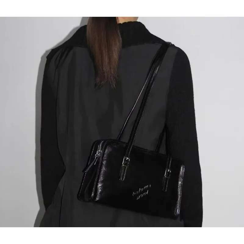 Single Shoulder Bag Handbags For Women Oil Wax Leather Underarm Large Capacity High-Quality Messenger Versatile Crossbody