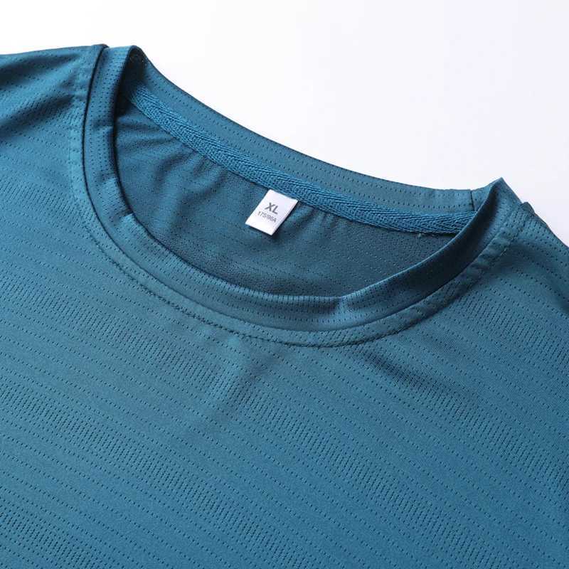 CHRLCK Mens Running Quick Drying T-shirt Breathable Hiking Fishing Trips Soft and Elastic Outdoor Sports Short Shirt Summer W250111
