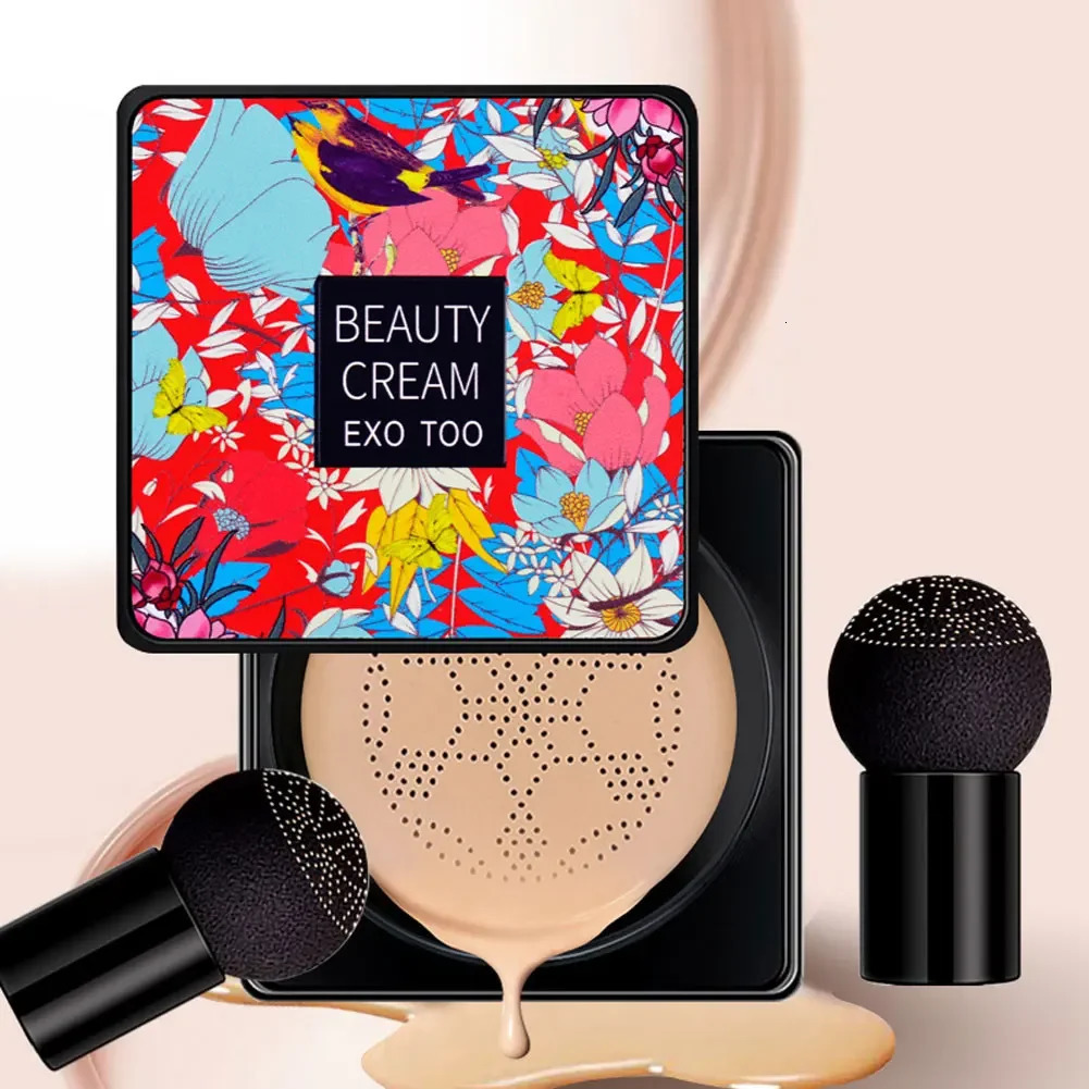 Magic Foundation Mushroom Head Air Cushion CC Cream Waterproof Brighten Women Base Makeup Face Korean Cosmetics 241230