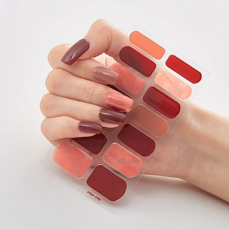 Solid Colors Creative Nail Wraps DIY Nail Stickers er Foil Sticker Nail Art 250107