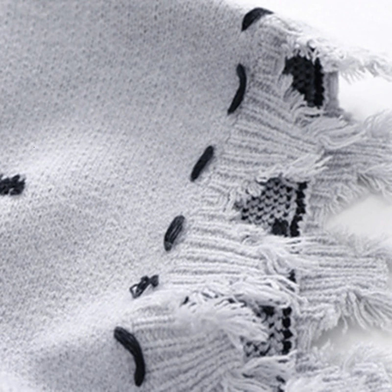 Sweater Vests Men Frayed Raw Edge Comfortable Sleeveless Allmatch Japanese Style Knitting Leisure Daily Chic Aesthetic Classic 250107