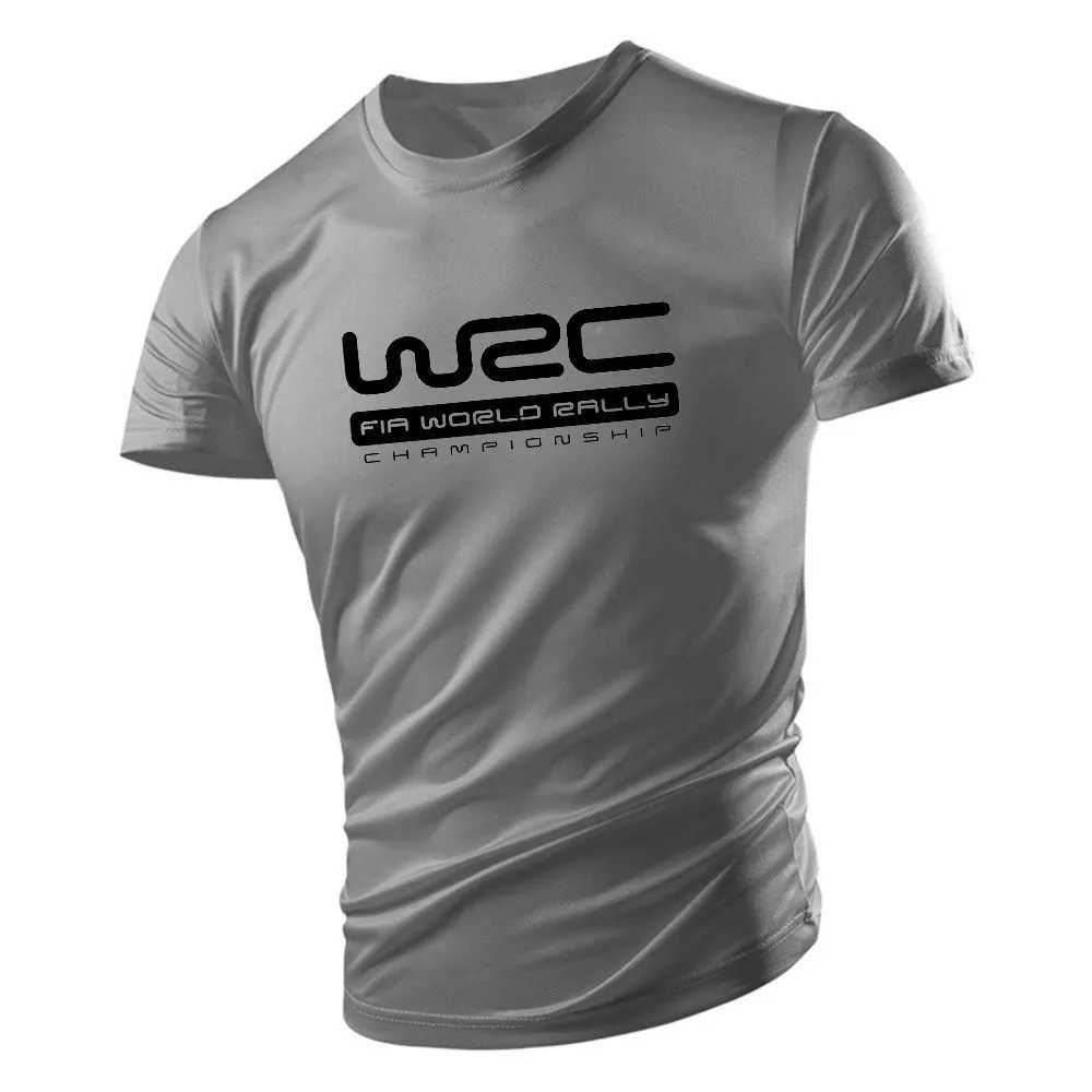 Summer fashion sportswear mens round neck Y2k short sleeved T-shirt Harajuku gym loose and comfortable casual T-shirt quick drying W250111