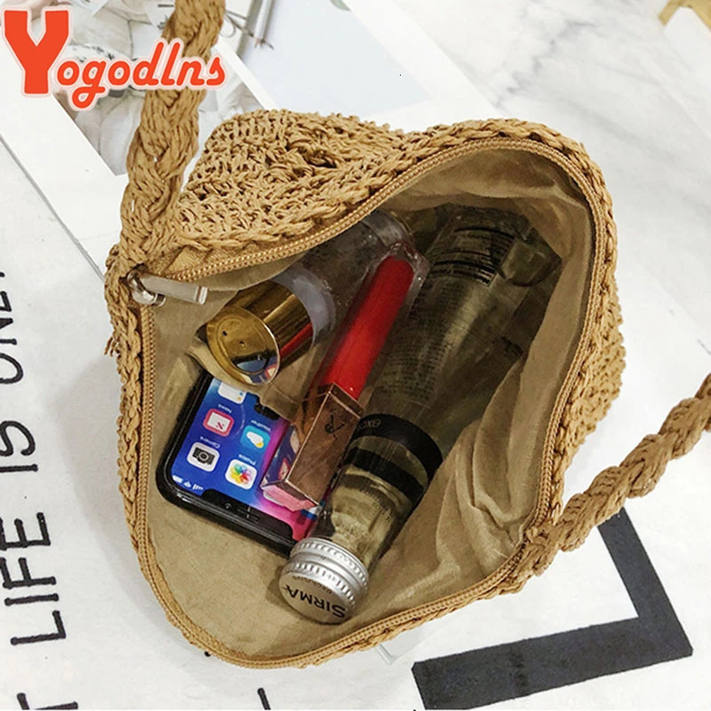 Straw Bag Bohemian Beach Women Crochet Crossbody Ultralight Shoulder Small Bolsos Feminina 250107