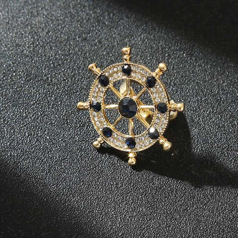 Brooch Fashion Vintage Strap Necklace Buckle Mens Busin Gift Water Diamond Necklace Clip Jewelry W250111