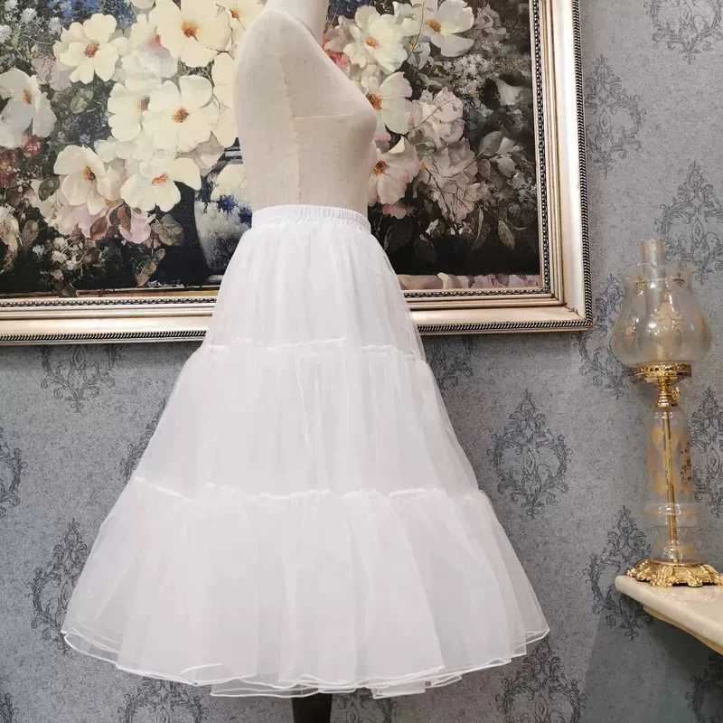 Lolita Skirt Support Yarn Skirt Long Daily Violence Soft Yarn Boneless Extension Petticoat Lolita Skirt Poncho Skirt W250111