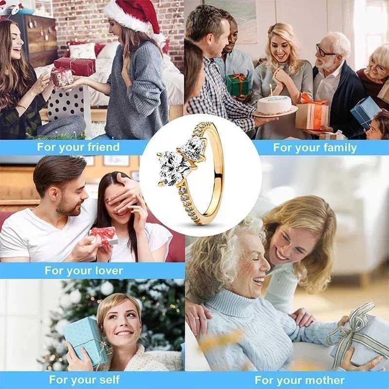 Hot selling gold series 925 sterling silver exquisite classic heart-shaped crown luxury charm jewelry holiday gift W250111