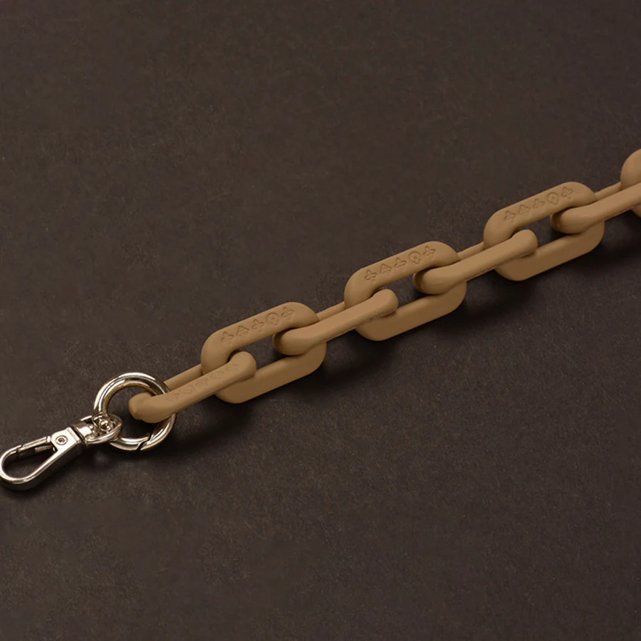 27-140cm matte frosted bag chain solid color acrylic bag with resin chain DIY cross shaped bag thick chain underwear accessories 250109