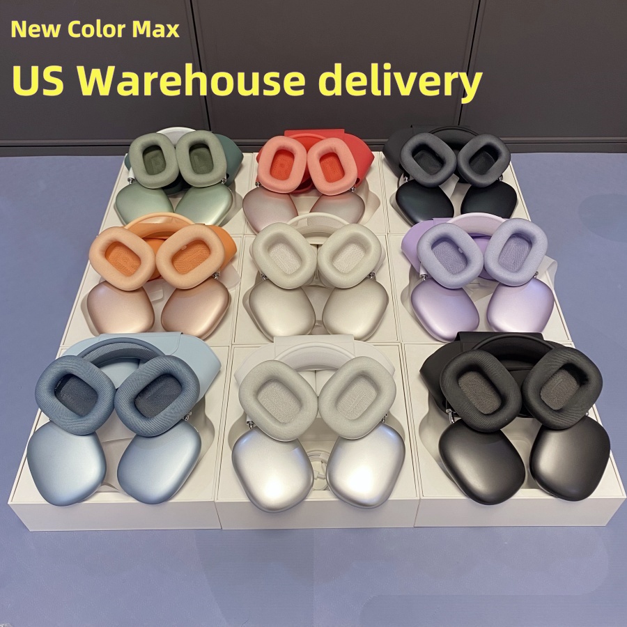 USA Delivery ANC pods Max Headphone Accessories Transparent TPU Solid Silicone Waterproof Protective case pro max 2 3 4 Headset cover Case