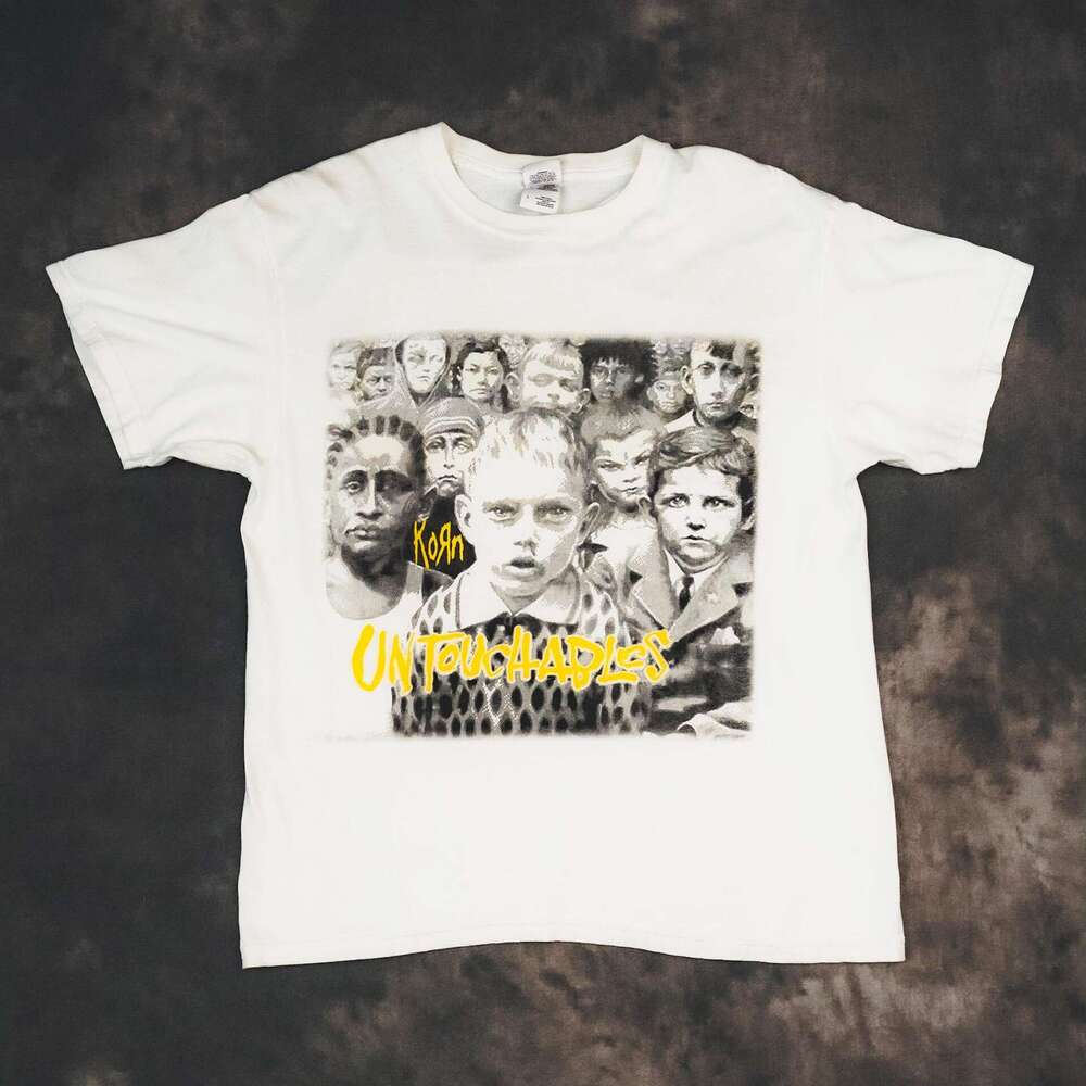 korn rock band unisex printed short graffiti fashion brand half sleeved tshirt