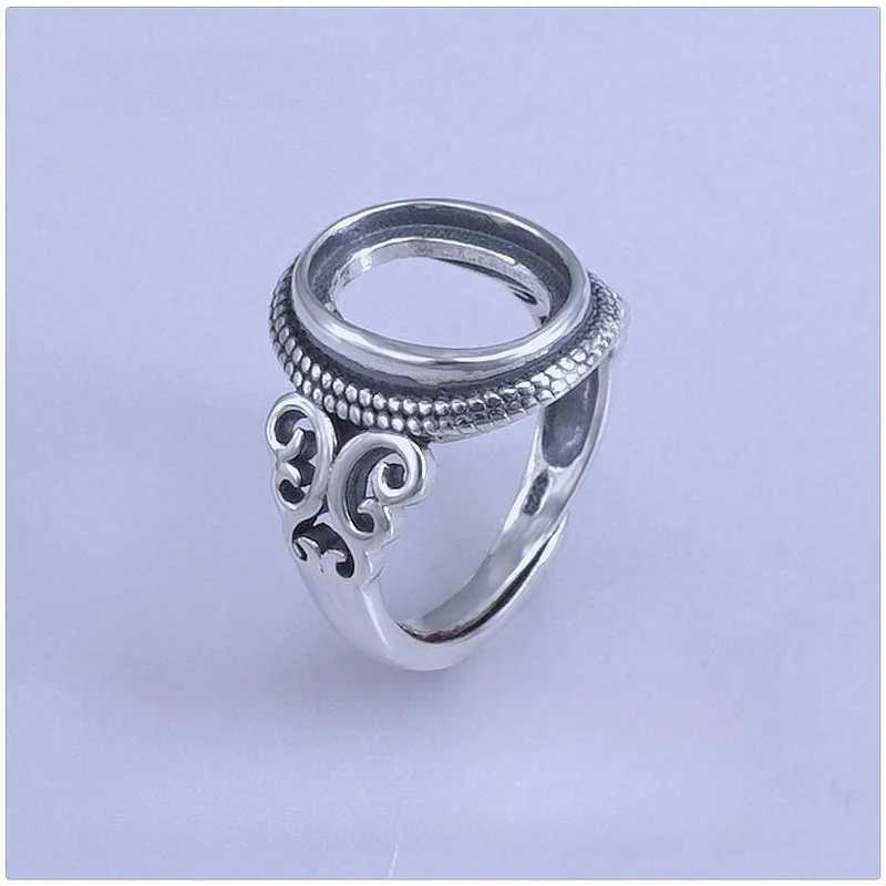 Setting 9*11/10*12/12*14/11*15/10*13mm Gemstone S925 Sterling Silver Ring Empty DIY Support for Men Fine Fashion Charm JewelryXJ250110
