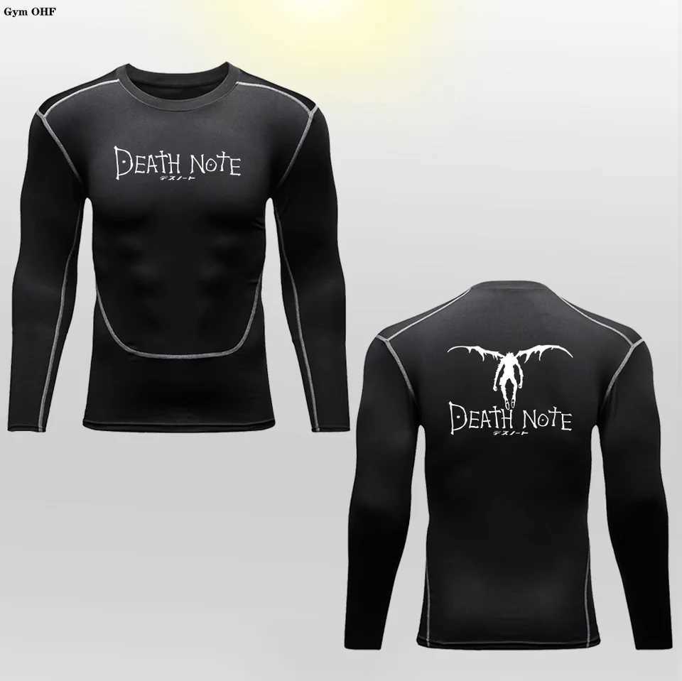 2024 mens compression long sleeved black gym exercise T-shirt quick drying breathable T-shirt fitness training track top S-3XL W250111