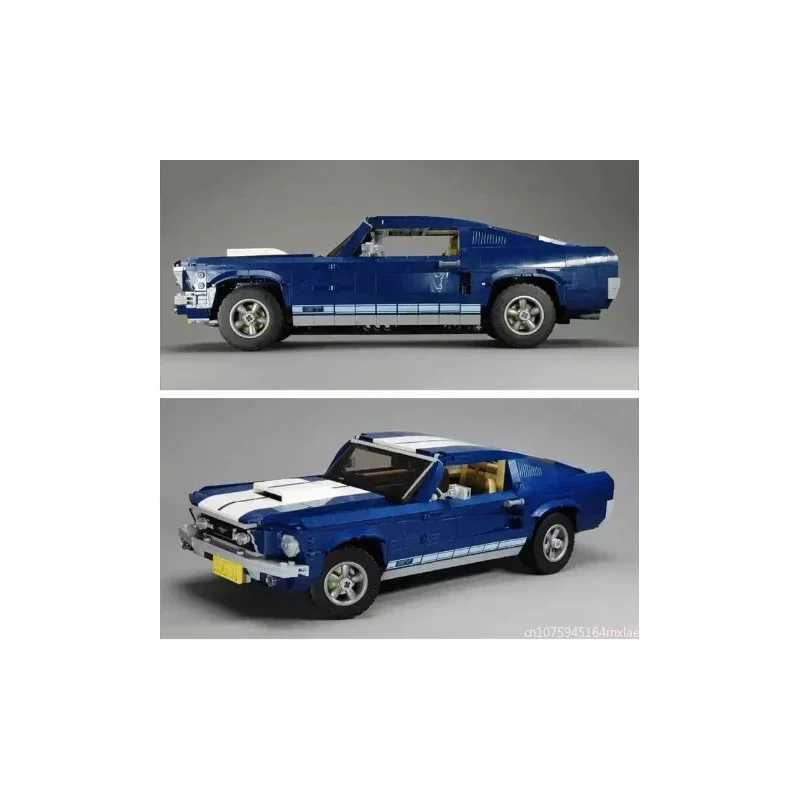 1471PCS Sports Racing Car Ford Mustang Classic Muscle Building Blocks Compatible 10265 Toys for Boys Birthday GiftsXJ250102