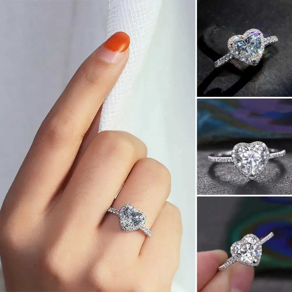 Chic La Circlet Good-looking Wedding Ring Heart She High-end Creative La CircletXJ250110