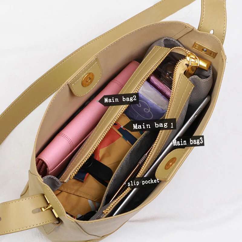 High Quality Women Bucket Solid Bag Split Leather Lady Handbag One-Shoulder Messenger Girl Commute Tote High-Capacity