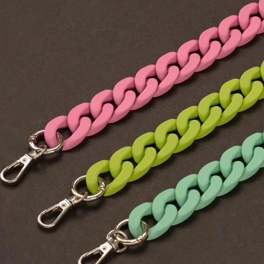 28/140cm Acrylic Resin Womens Handbag Chain Messenger Bag Shoulder Strap Plastic Bag Accessories Replacement Bag Chain 250109