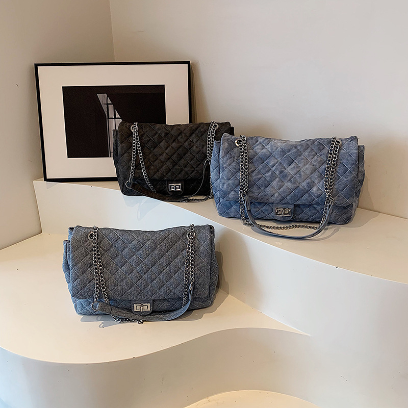 2025 Designer new free 2025 3 shipping designer Shoulder Bags for women Check Plaid Tartan Tie Dye flap pocket blue