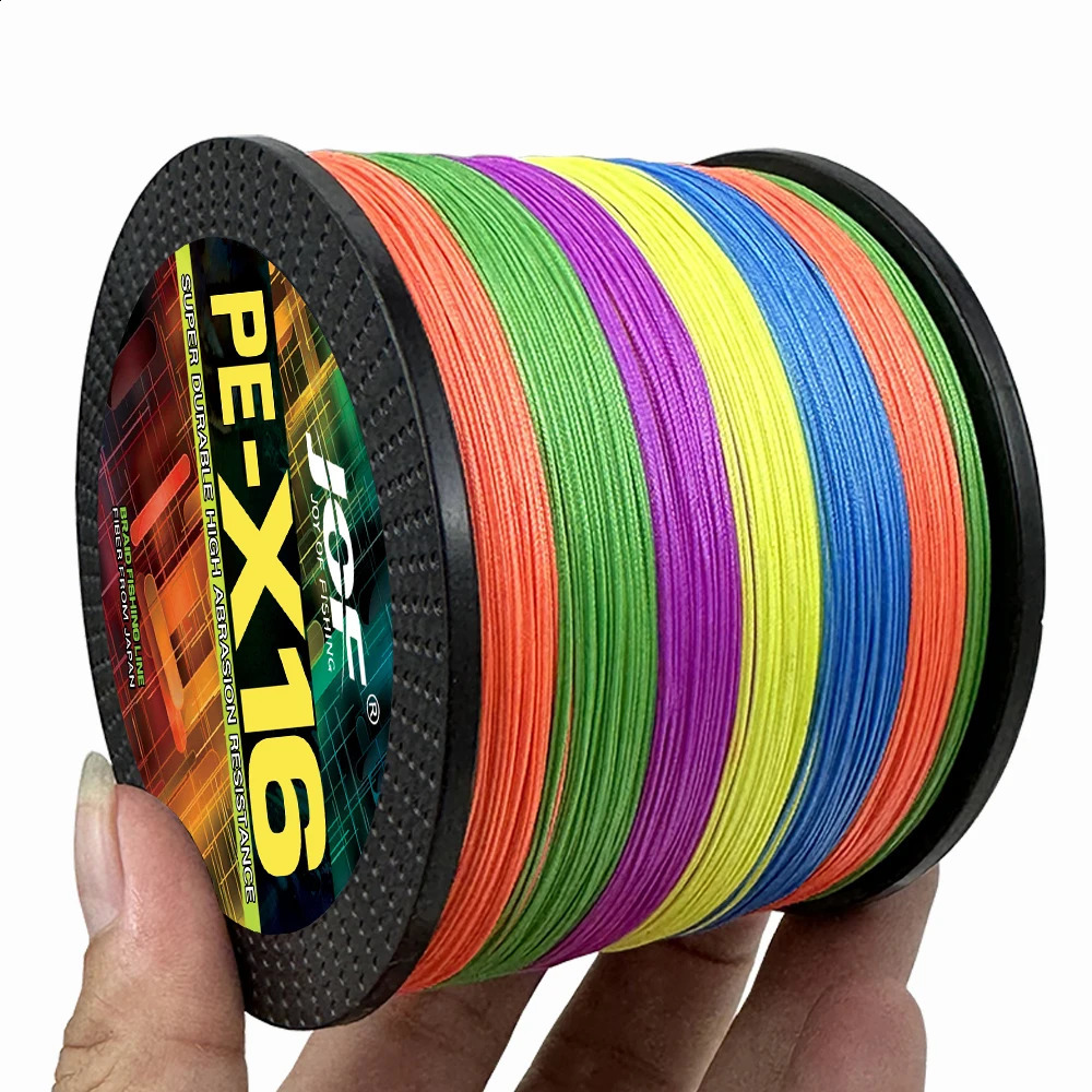 16 Strands Braided Fishing Line X16 Super Strong 254080100125140161200LBS HollowCore 100-1000M Multifilament 11.3-91kg 250107