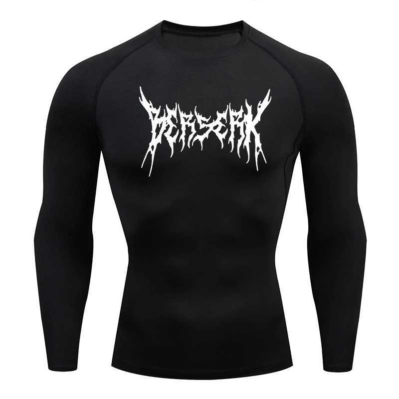Mens sports fast dry compression shirt Berserk printed T-shirt top underwear W250111