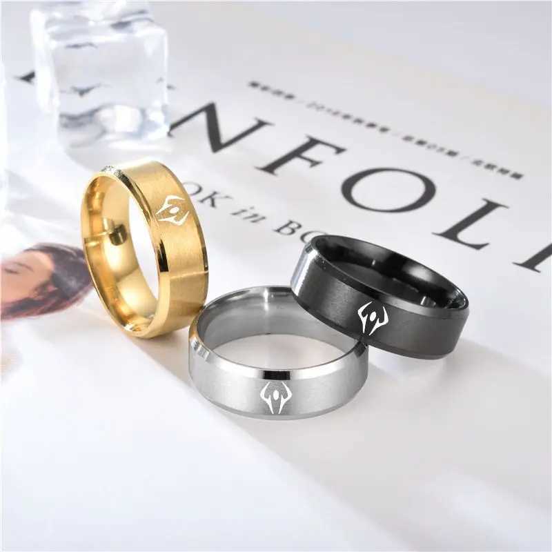 Jujutsu Kaisen Ring Ry men Sukuna Role Playing Black Eyes Neutral Ring Props Jewelry Gifts Stainless Steel Accessories W250111