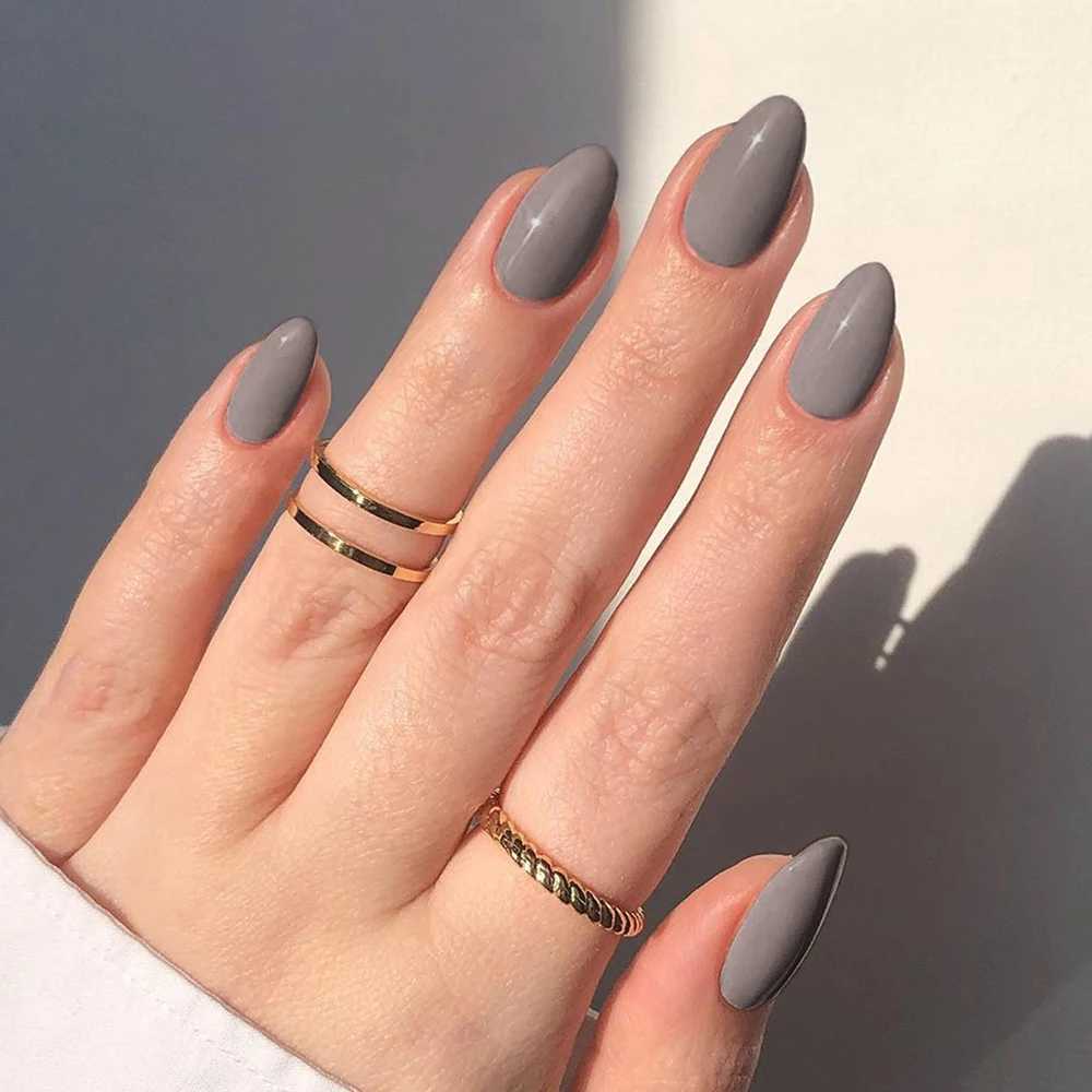 24pcs short false nail Red Oval Nail minimalist style press on nails suitable for women and girls daily wear reusableXJ250110