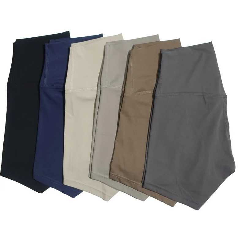 Womens High-Waisted Quick-Drying Yoga Shorts Solid Color for Fitness Cycling Running Pilates Sexy SportswearXJ250111