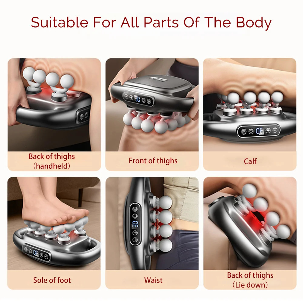 16Head Fascia Gun HighFrequency Vibration Body Massage Back and Waist Massager Neck Shoulder Muscle masajeador 250108