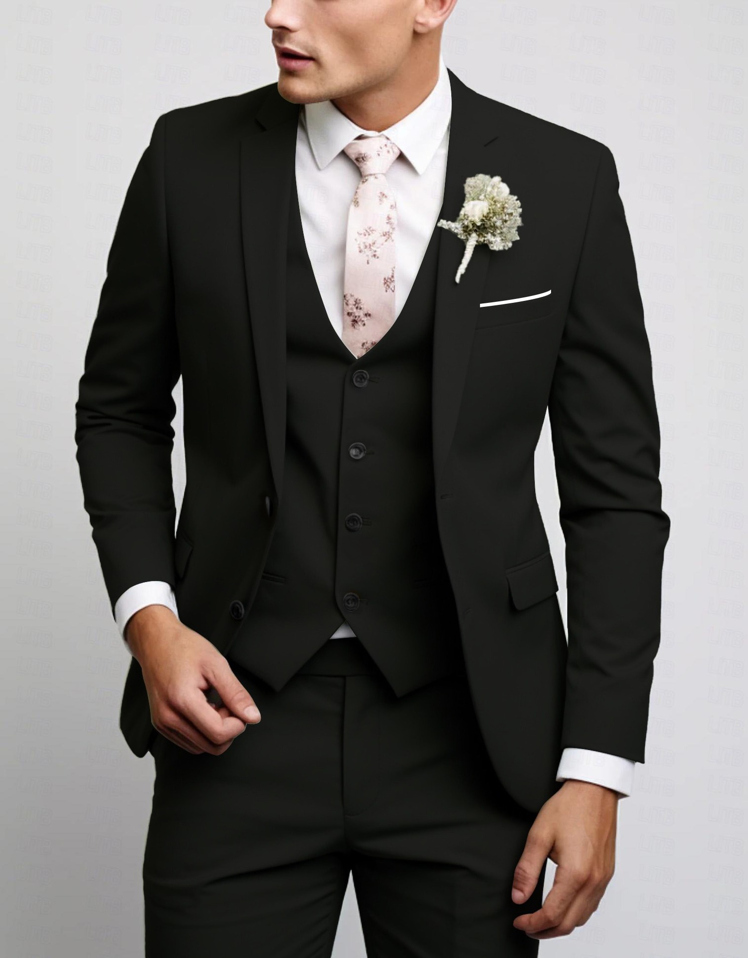 6-A5 three-piece professional formal suit for groomsmen