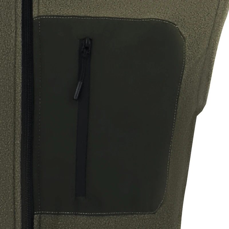 Men Autumn Winter Outdoor Polar Fleece Vest Pure Color Multiply Pockets Jacket Thick Warm ColdProof Vesty Drop 250107