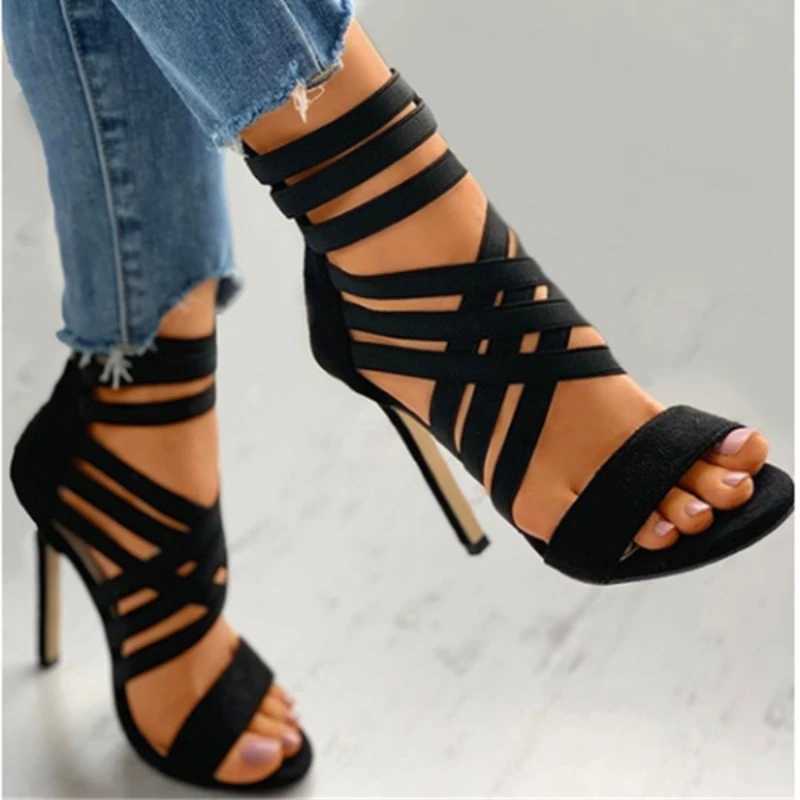 New Arrival New Summer Womens Shoes Sexy Open Gladiator Shoes Womens High Heels Party Dress Wedding High Heels Sandals T250110