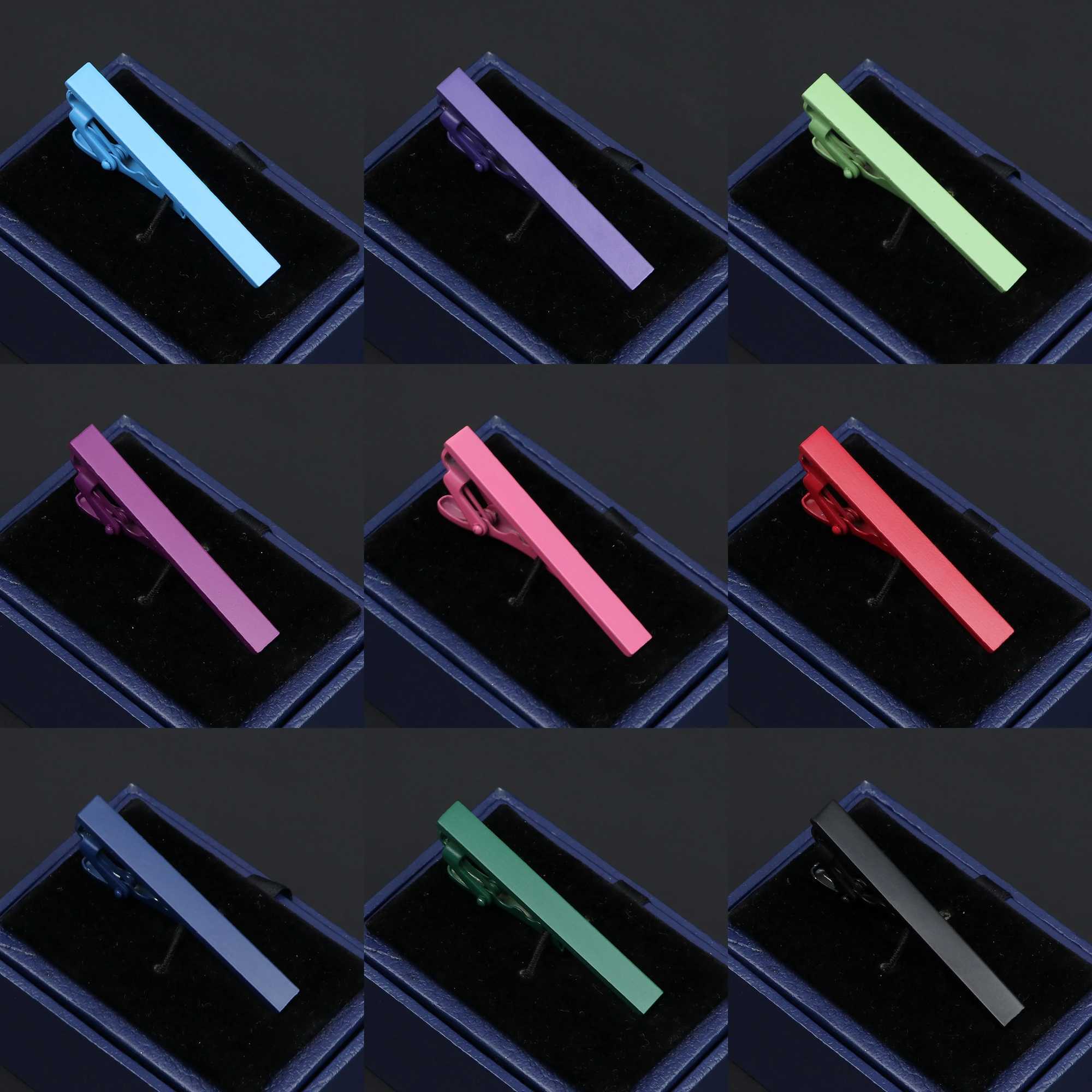 4.5cm Mens Classic Tie Clip for Mens Wedding Party Busin Off Class Suit Collections Colorful Tie Clip W250111