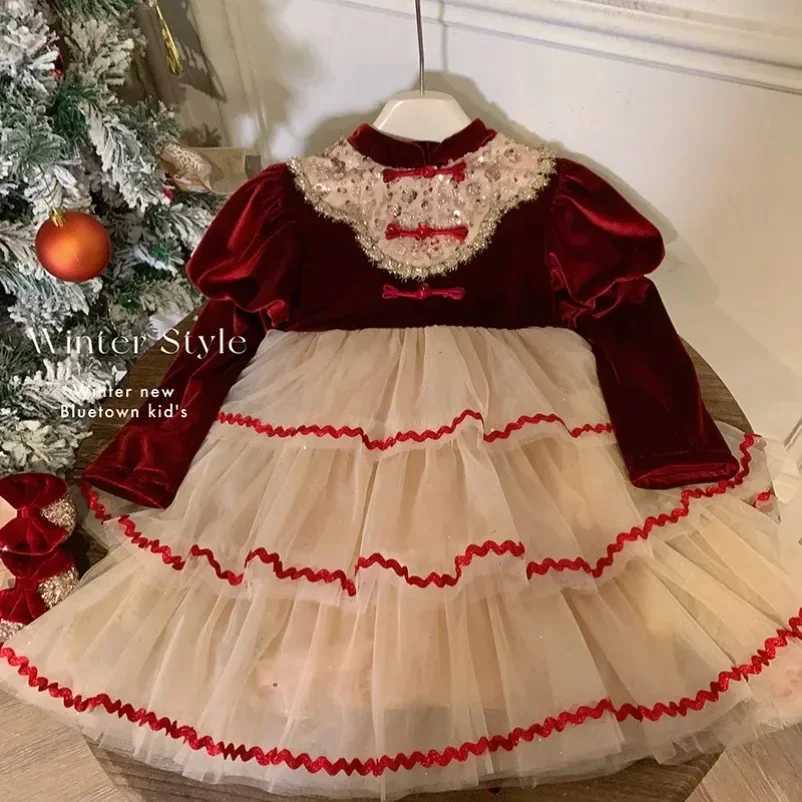 New Girl New Years Red Fluffy Lolita Princess Dress W250111
