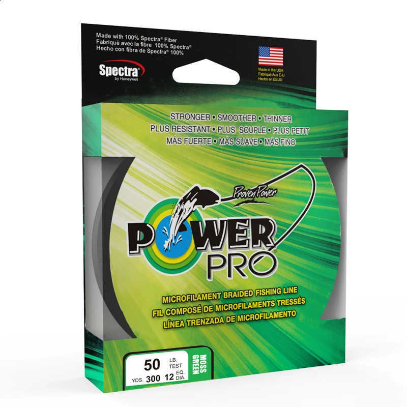 POWER PRO Braided Fishing Line - Length 275m300yds Diameter 0.23mm-0.43mmSize 20-80lb Super PE Braided Line Fishing 250107