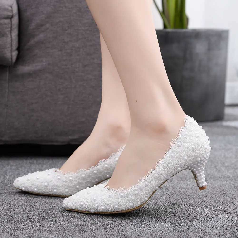 New Arrival Comemore White Bridal Wedding Mule 5cm Stiletto High Heels Pump Striptease Party White High Heels Sandals Womens New Size 34 43 T250110