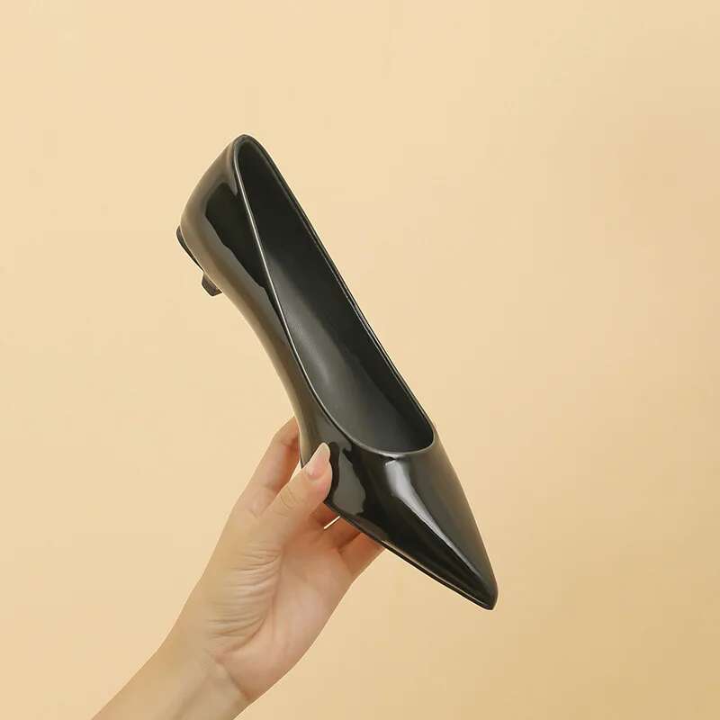 Spring Autumn New Commuting Style Pointed Middle And Low Tailored Shoes For Women